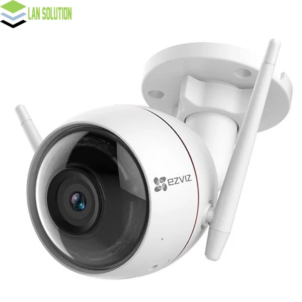 Camera ngoai troi tich hop coi C3W den chop bao dong 2MP